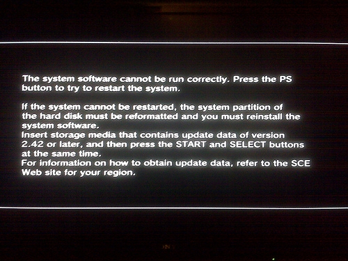 hard disc error ps3 hard disc error ps3