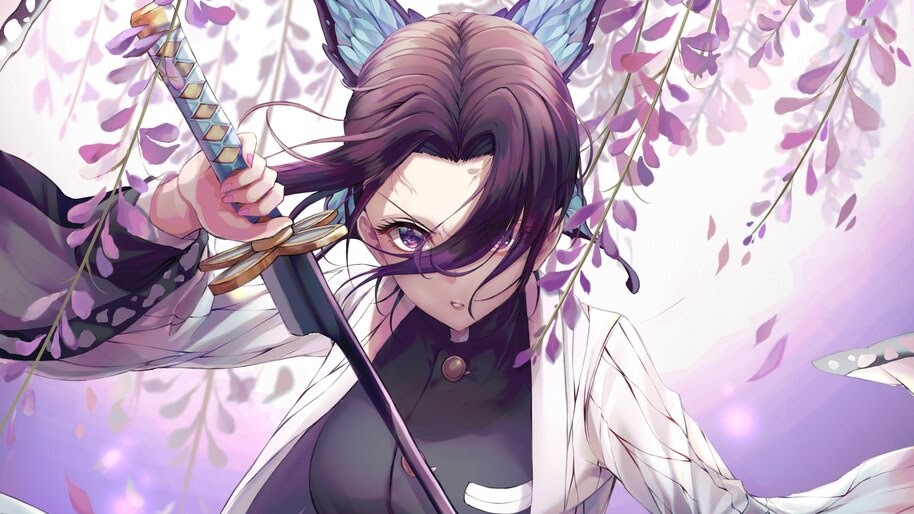 Shinobu Kocho, Katana, Kimetsu no Yaiba, 4K, #3.1454