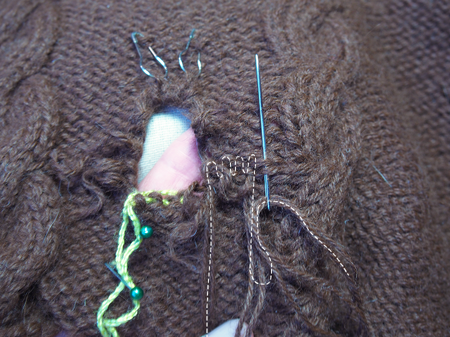 How To Fix A Moth Hole in Your Knit with Dayana Knits