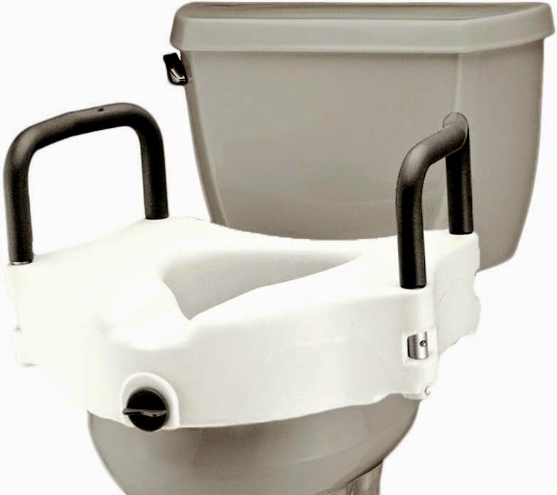 The Excellent Locking Raised Toilet Seat with Detachable Arms picture