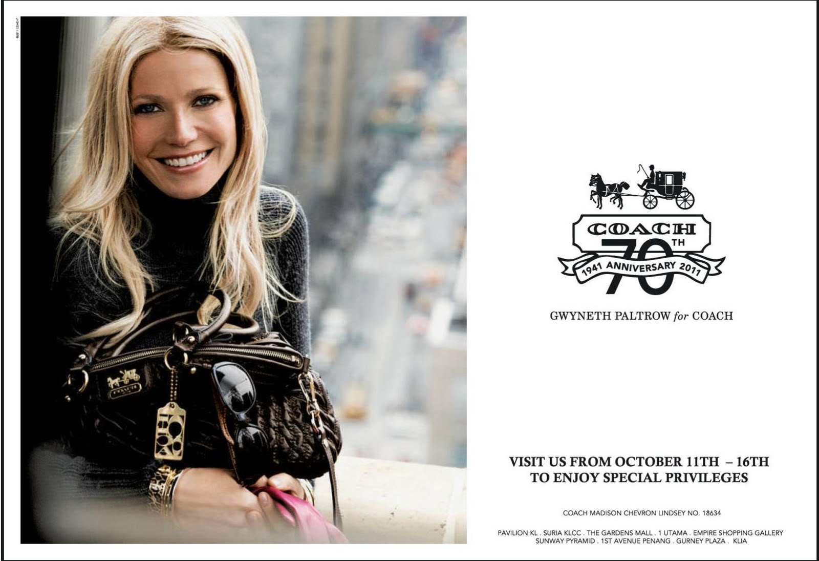 Coach Anniversary Sales (11 October 16 October) Malaysia Warehouse