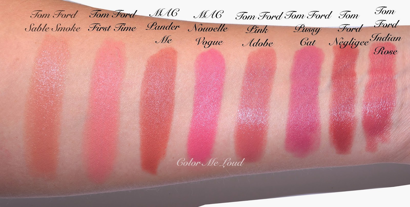 Tom Ford Lip Color Matte #04 Pussycat and #09 First Time for Holiday 2014  Collection, Review, Swatches, Comparison & FOTD | Color Me Loud