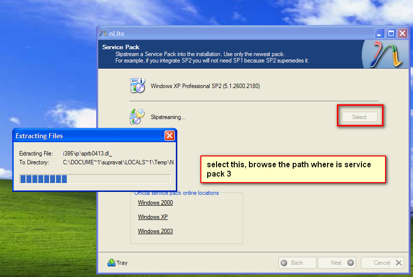windows xp install disk creator