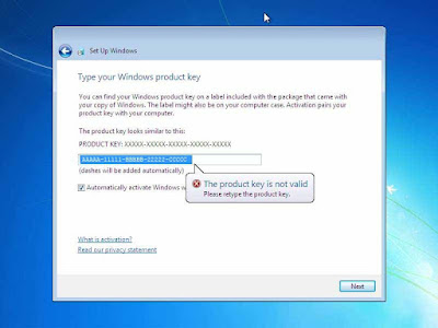 the product key is not valid the product key is not valid