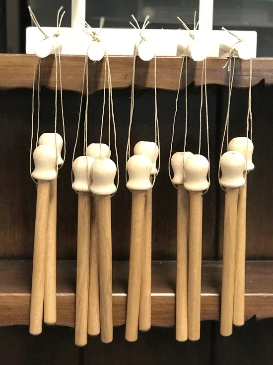 dowels with angel heads