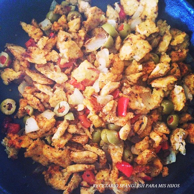 Recetario Spanglish para mis hijos Relleno de empanadas vegetarianas (o quasi vegan) de tempeh