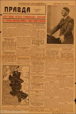 German "Pravda" propaganda, 28 August 1941 worldwartwo.filminspector.com