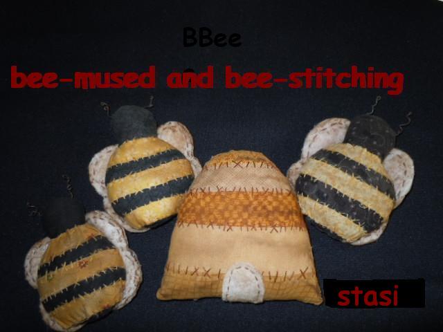 Bee-mused and Bee-stitching