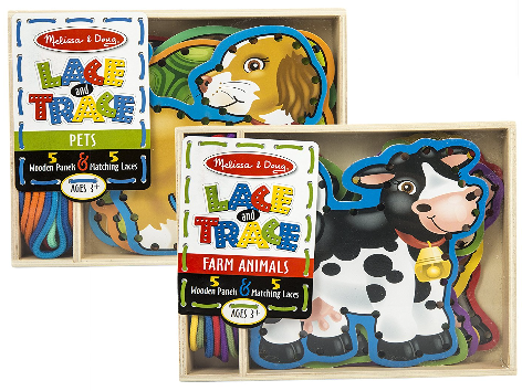 melissa & doug lace and trace activity set