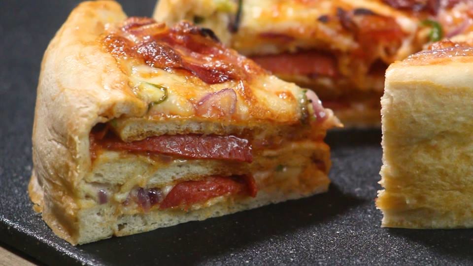 Men's Corner How to make a Pizza cake