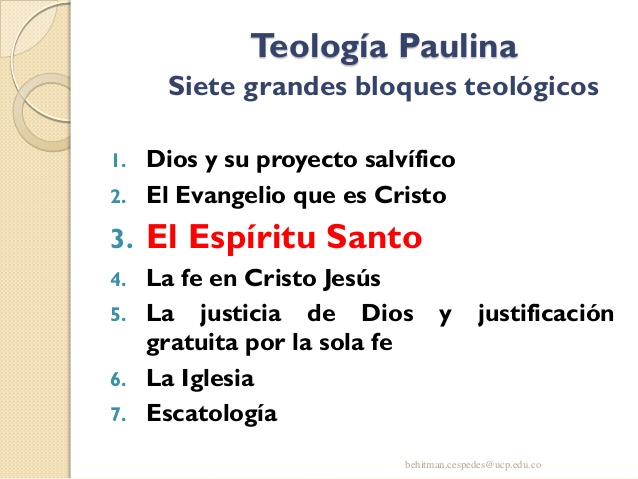 TeologÍa De Menos A Mas Teologia Paulina