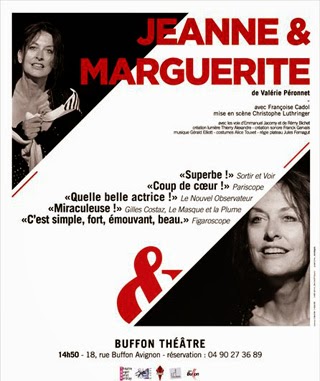 Jeanne et Marguerite  Festival d'Avignon 2014 Valérie Péronnet Christophe Luthringer Françoise Cadol