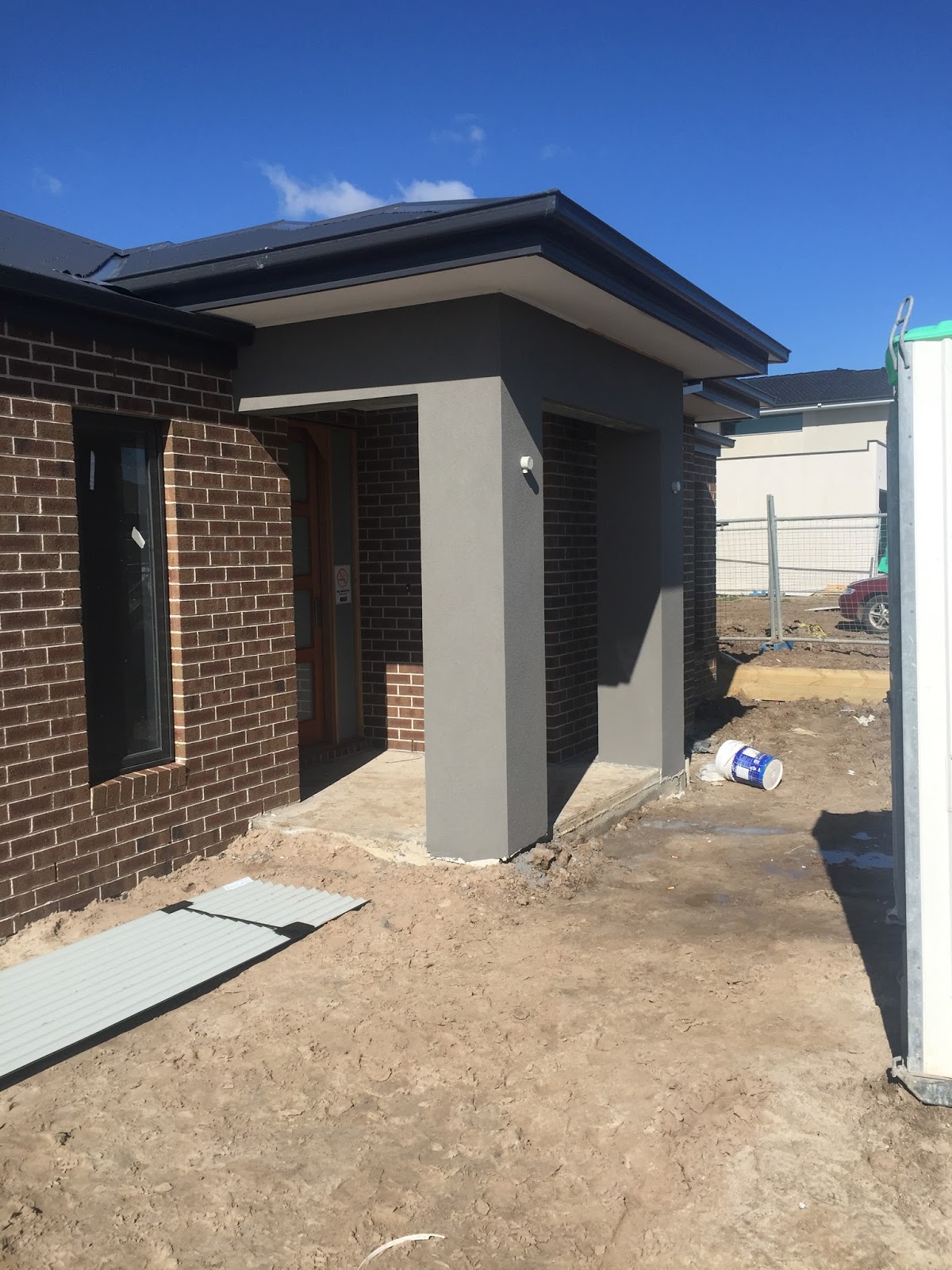 Dunedin 29 Our First Home Portico Pillar Render Painted