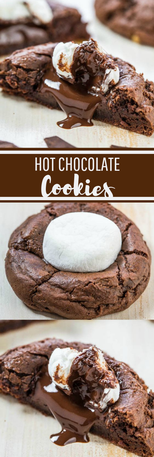 Hot Chocolate Cookies #dessert #cookies