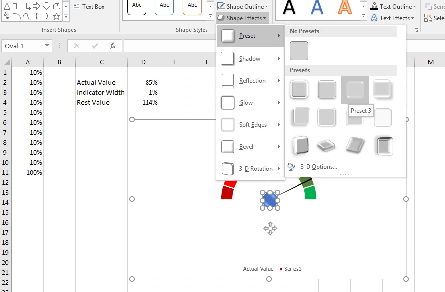 Excel Charts and Dashboards Speedometer Chart in Excel