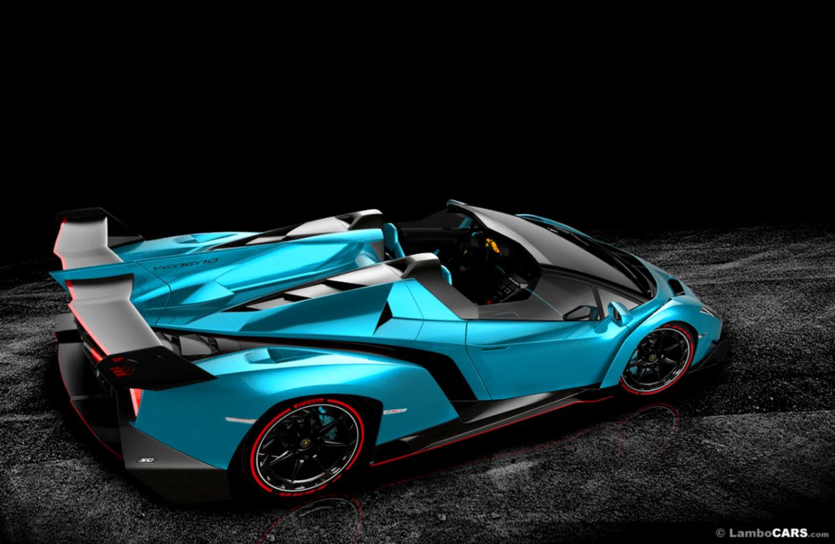 Lamborghini Veneno Blue Colors