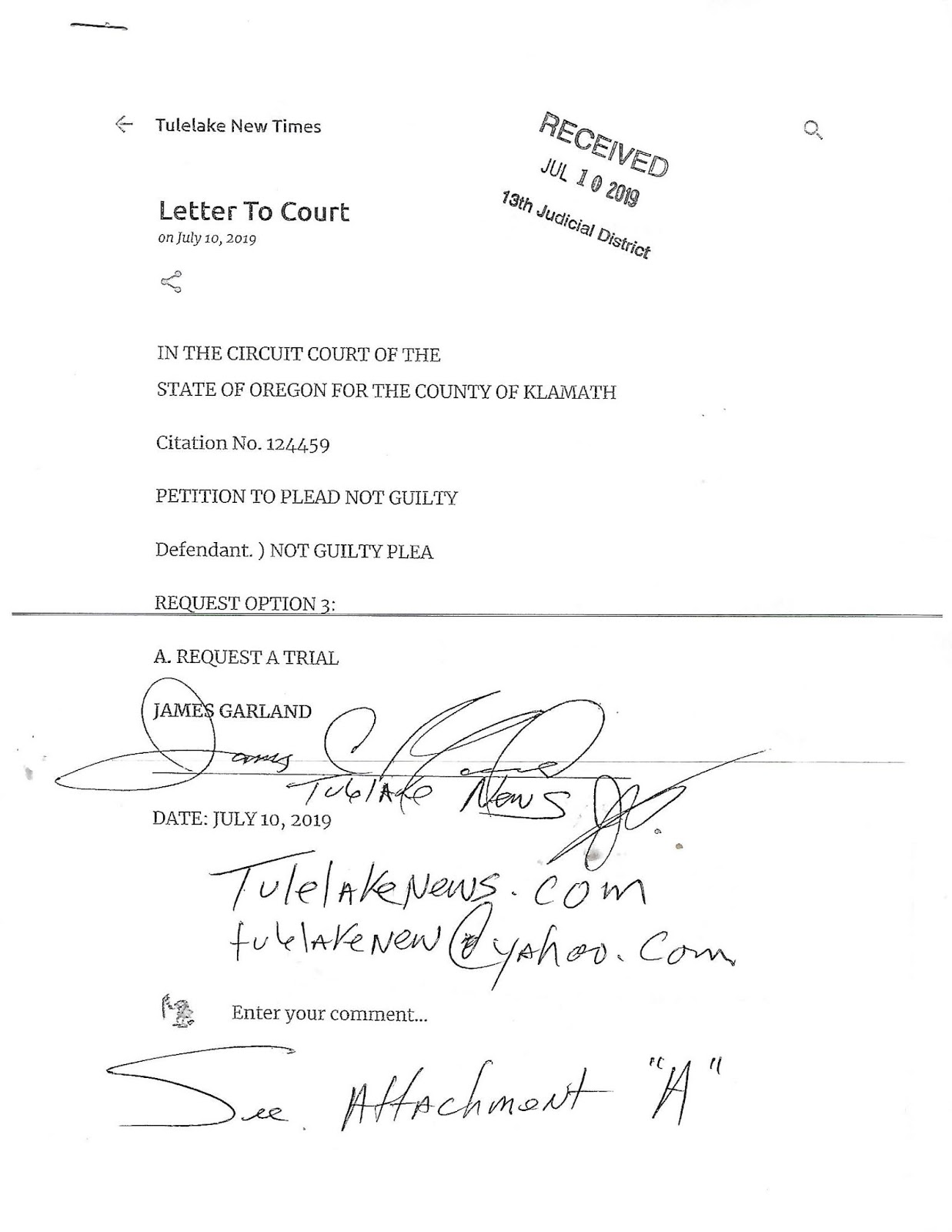 Pa defiant trespass letter picture