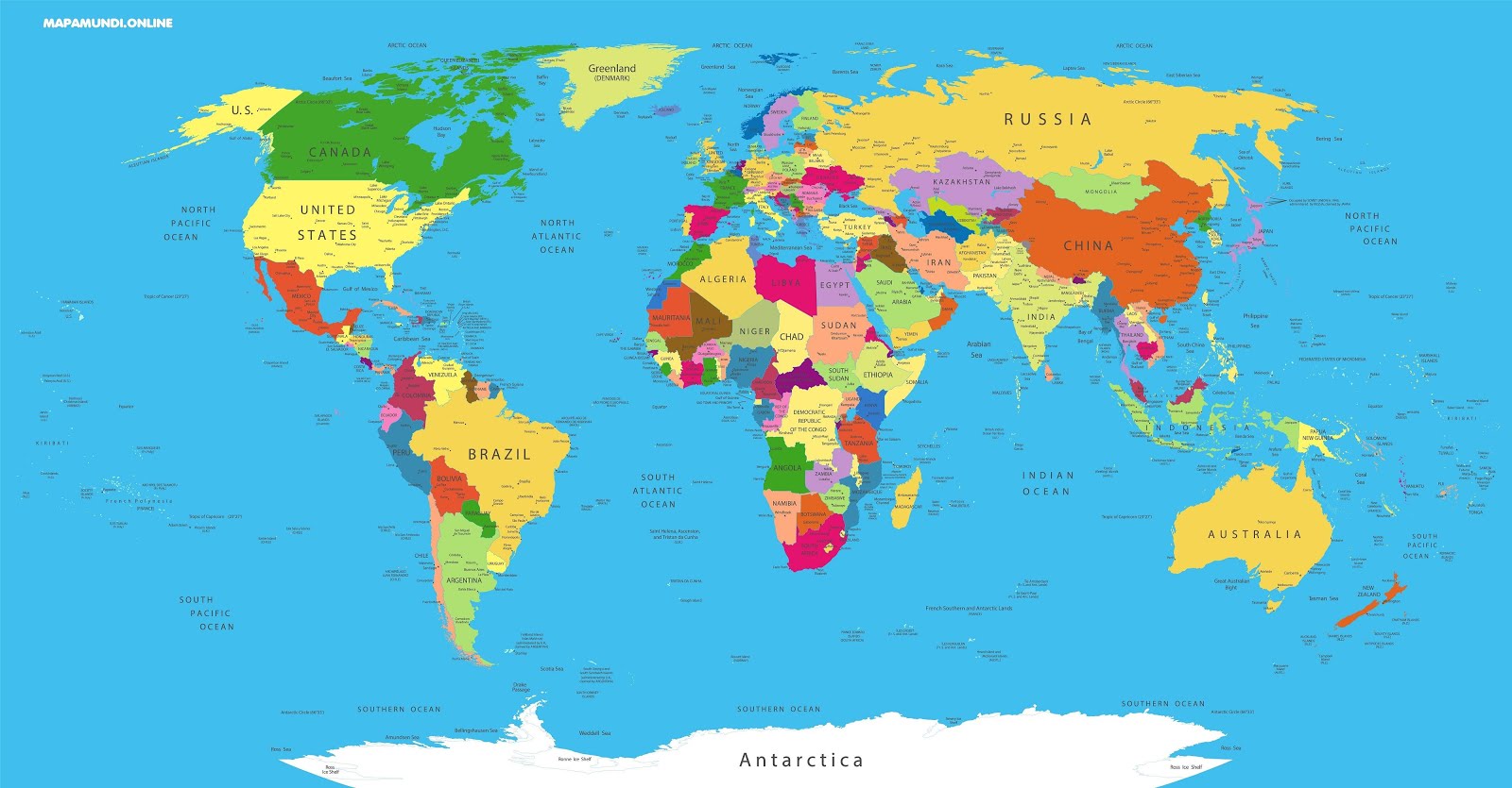 Mapa-Mundi Político