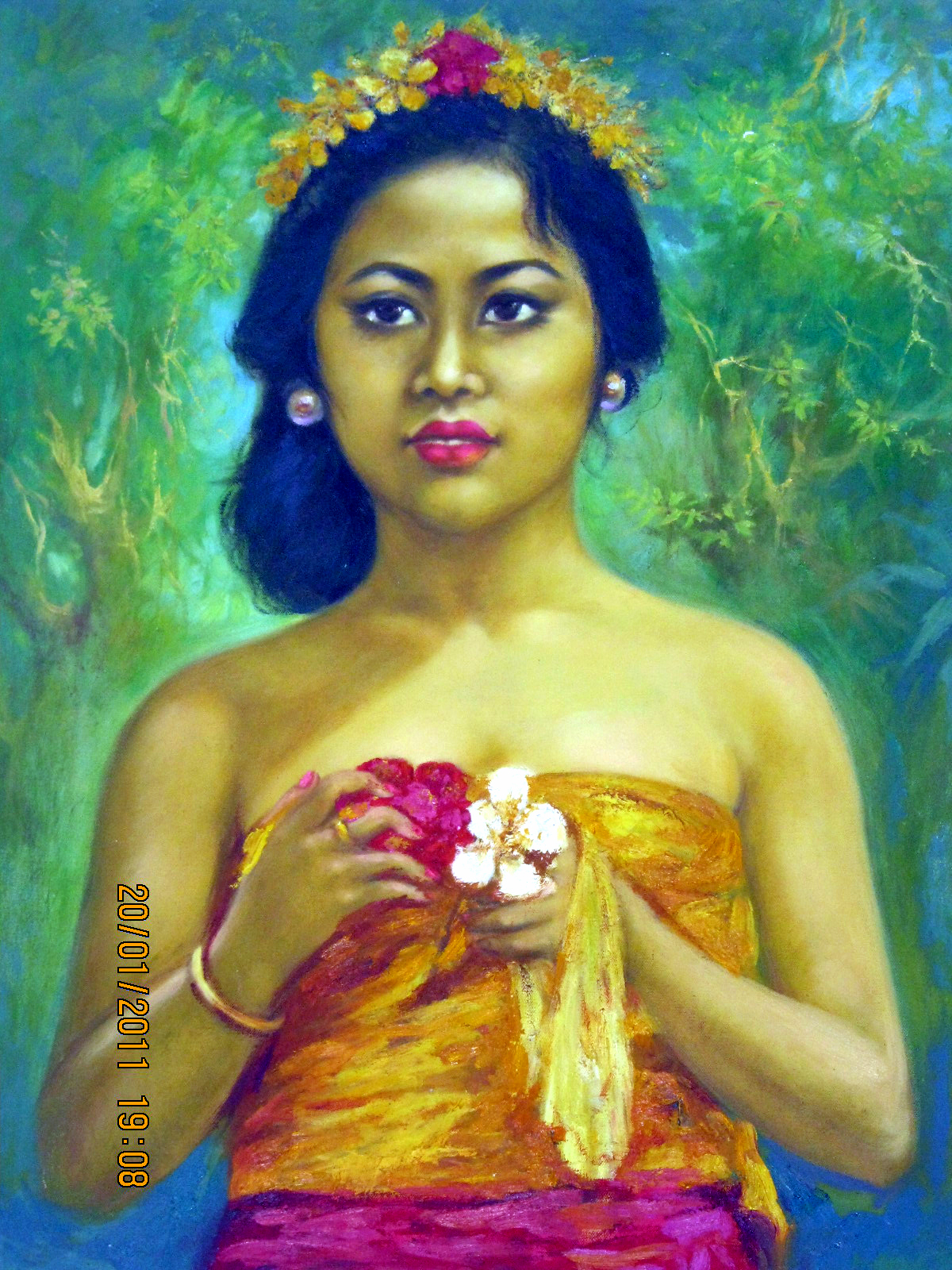 M Idris Art Galery Lukisan Gadis Bali