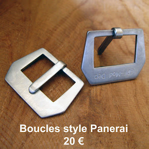 Boucles GPF-Mod Dep acier brossé (disponibles en 24 et en 26)