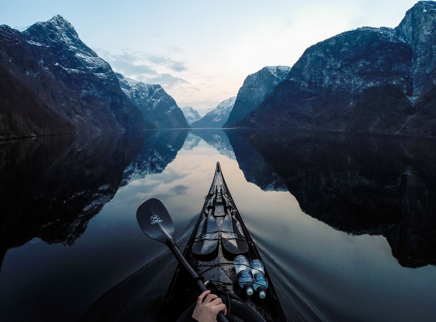 Winter Night In Nærøyfjorden - The Zen Of Kayaking: I Photograph The Fjords Of Norway From The Kayak Seat