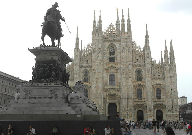 Duomo Cathedral and square, Milan, Italy