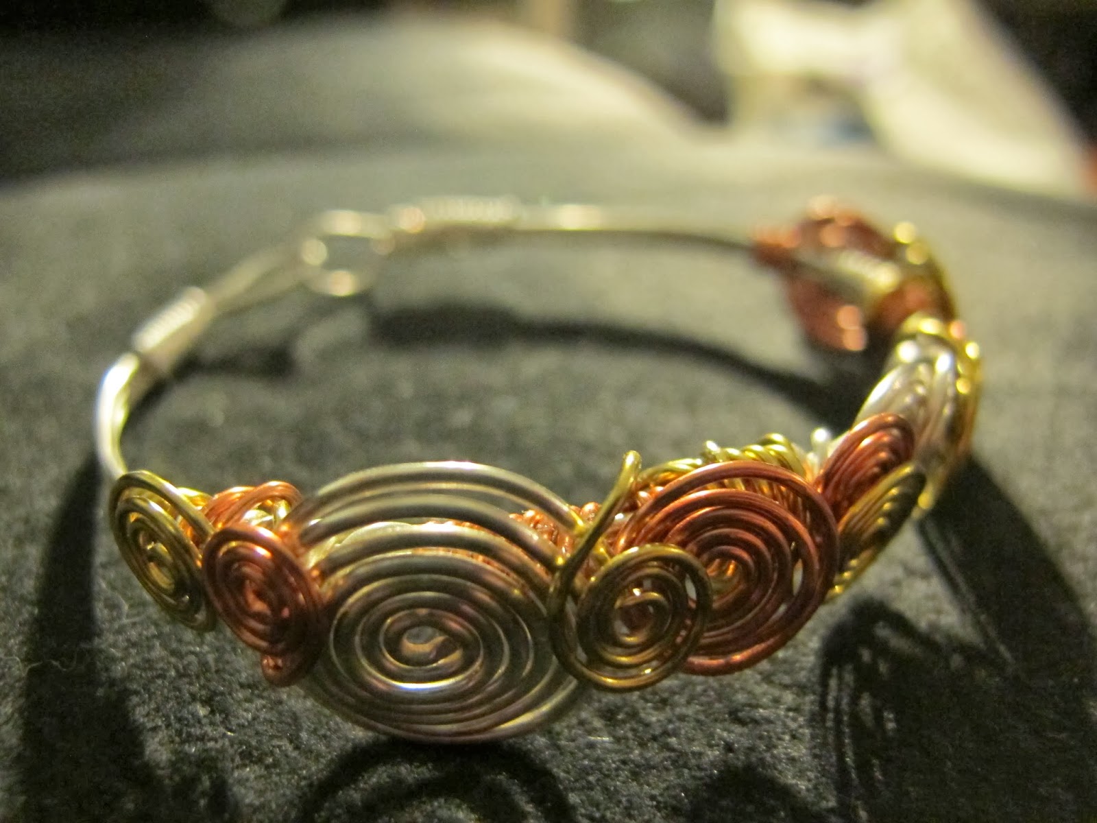 Naomi's Designs Handmade Wire Jewelry Mixed Metal Wire Wrapped Bubble