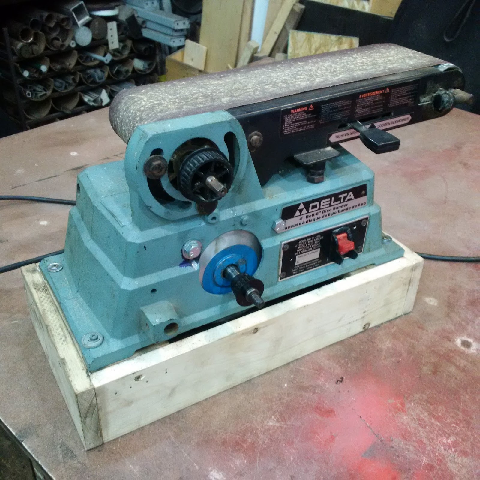 Another Day Another Project How to Fix a Delta Belt Sander With a