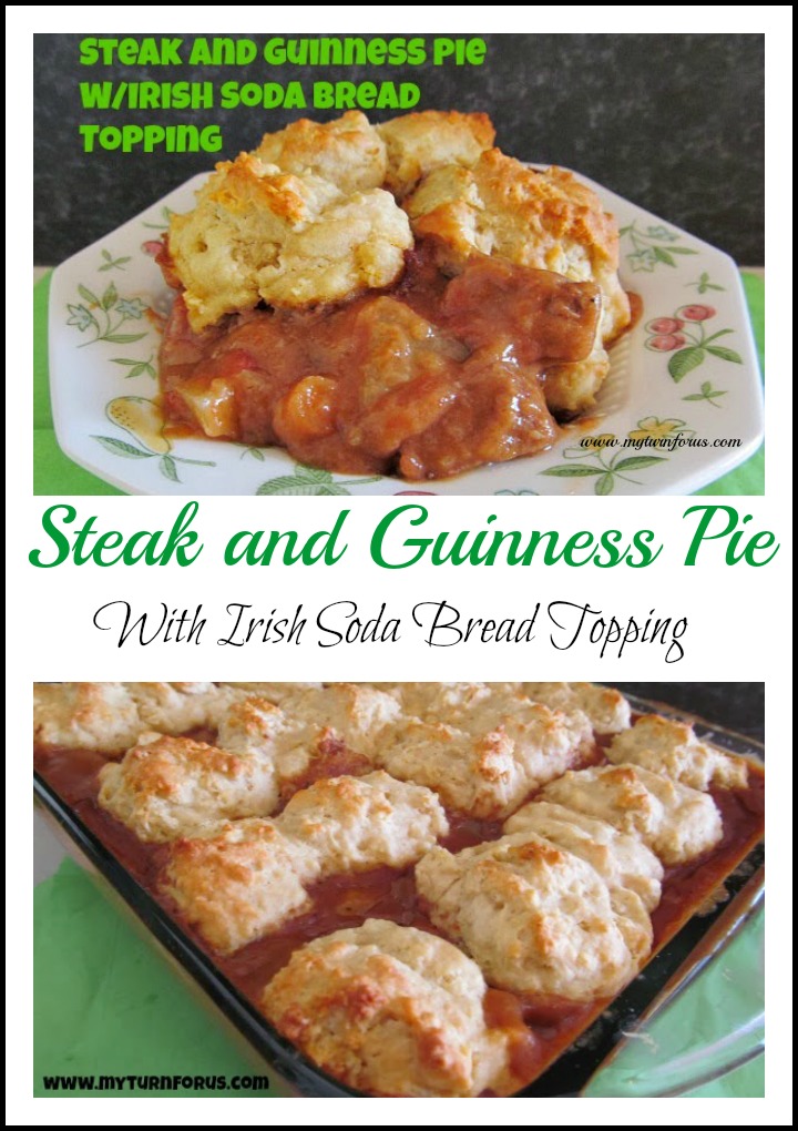 Steak and Guinness Pie with Irish Soda Bread Topping