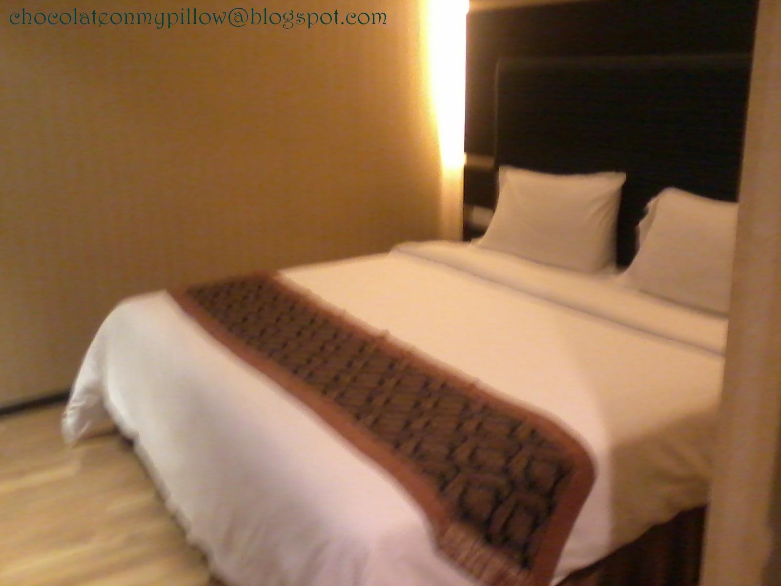 Chocolate on my pillow Courtyard Hotel (1 Borneo) Kota Kinabalu