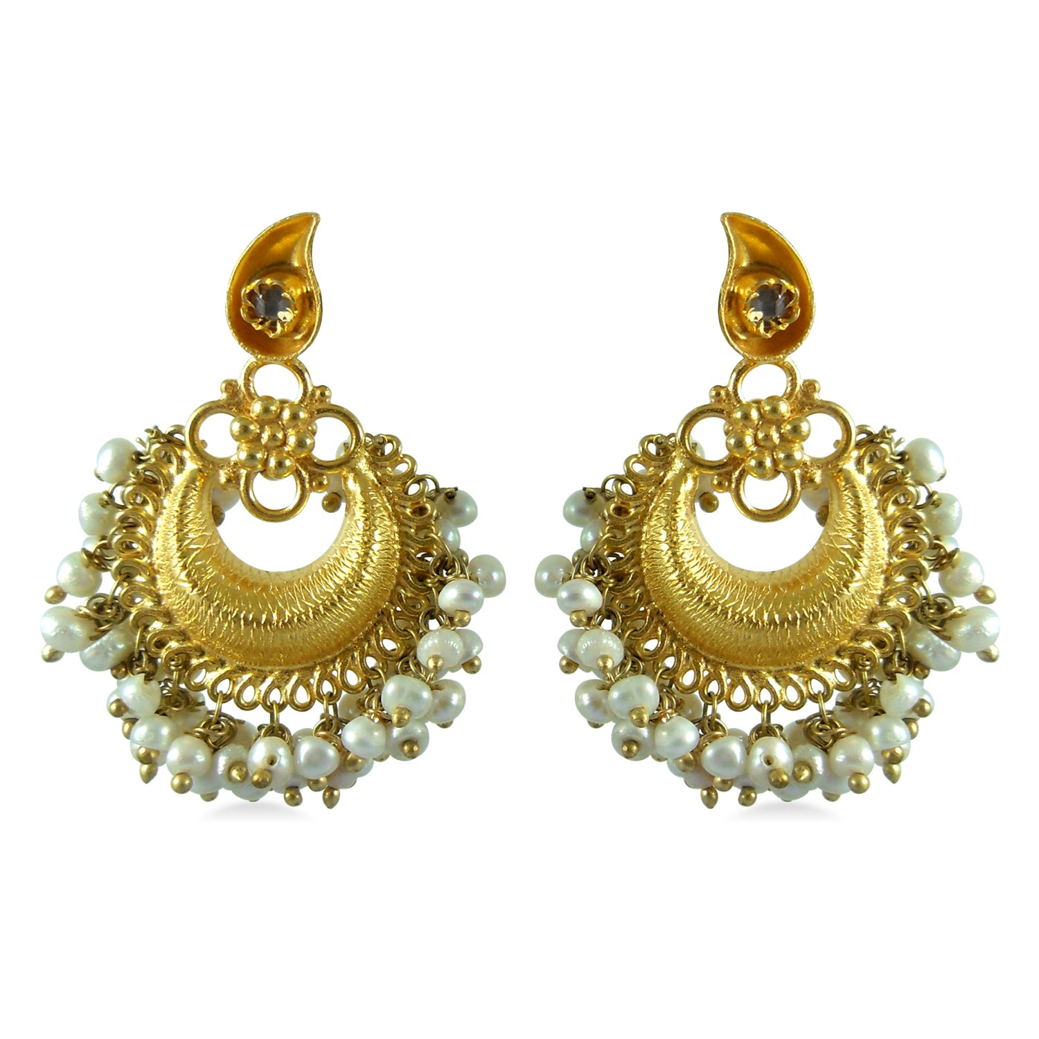 Ladies New Brands: Wedding Bridal Gold Ladies Earrings Designs 2013-15