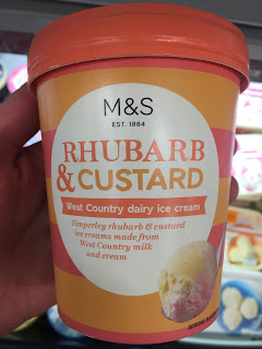 marks and spencer rhubarb and custard ice cream