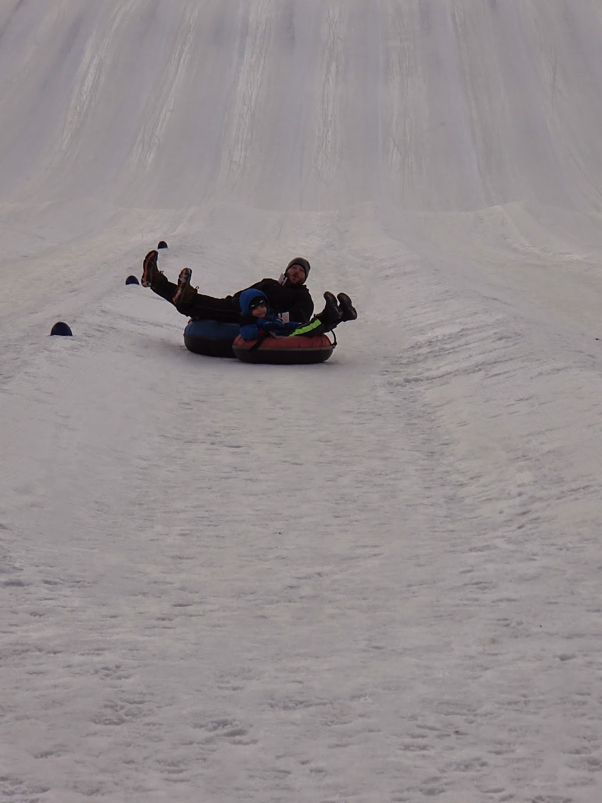 Huang Family Snow Tubing