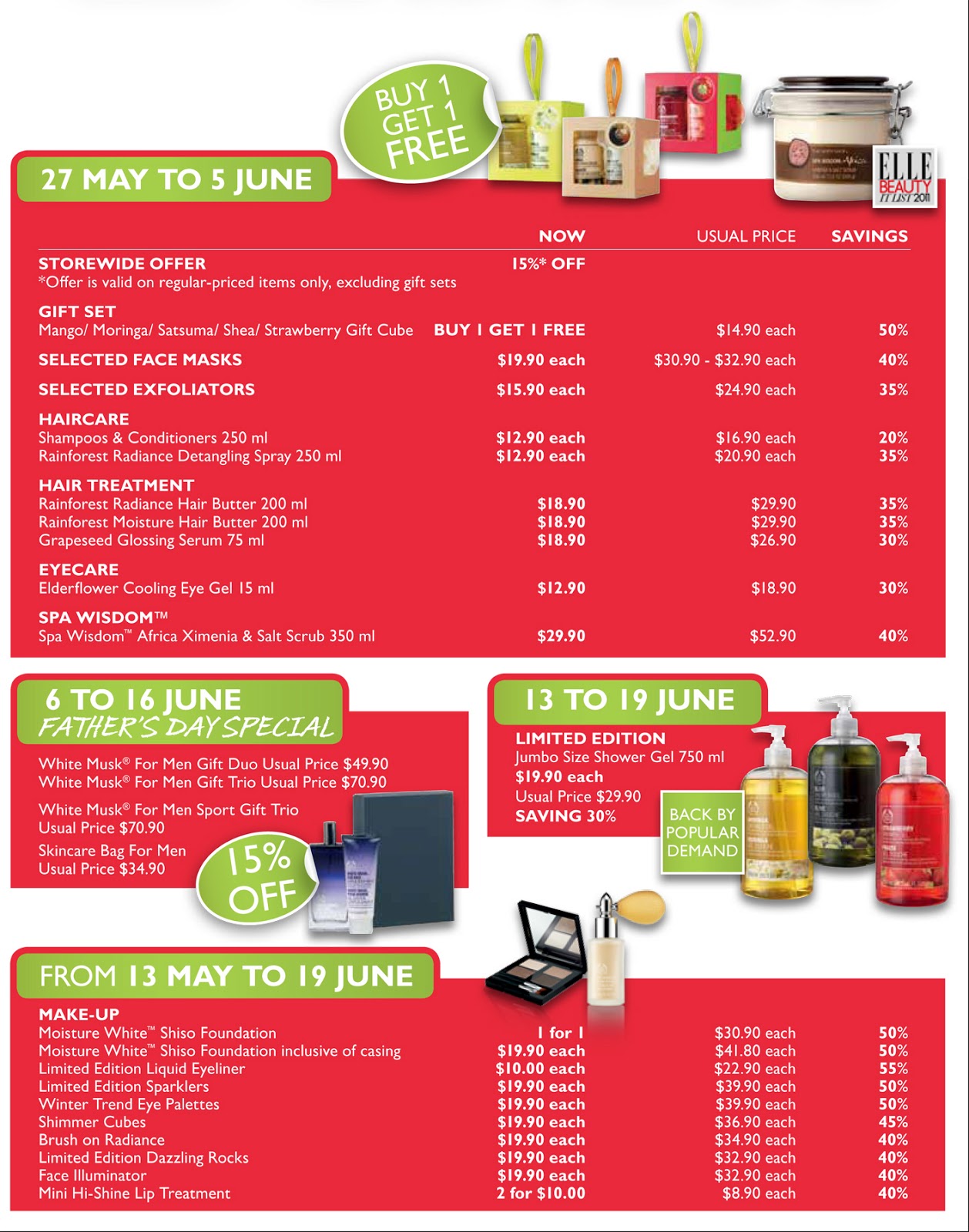 Great Singapore Sale At The Body Shop Huney'Z World
