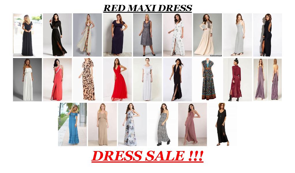 Sale Page - Red Maxi Dress