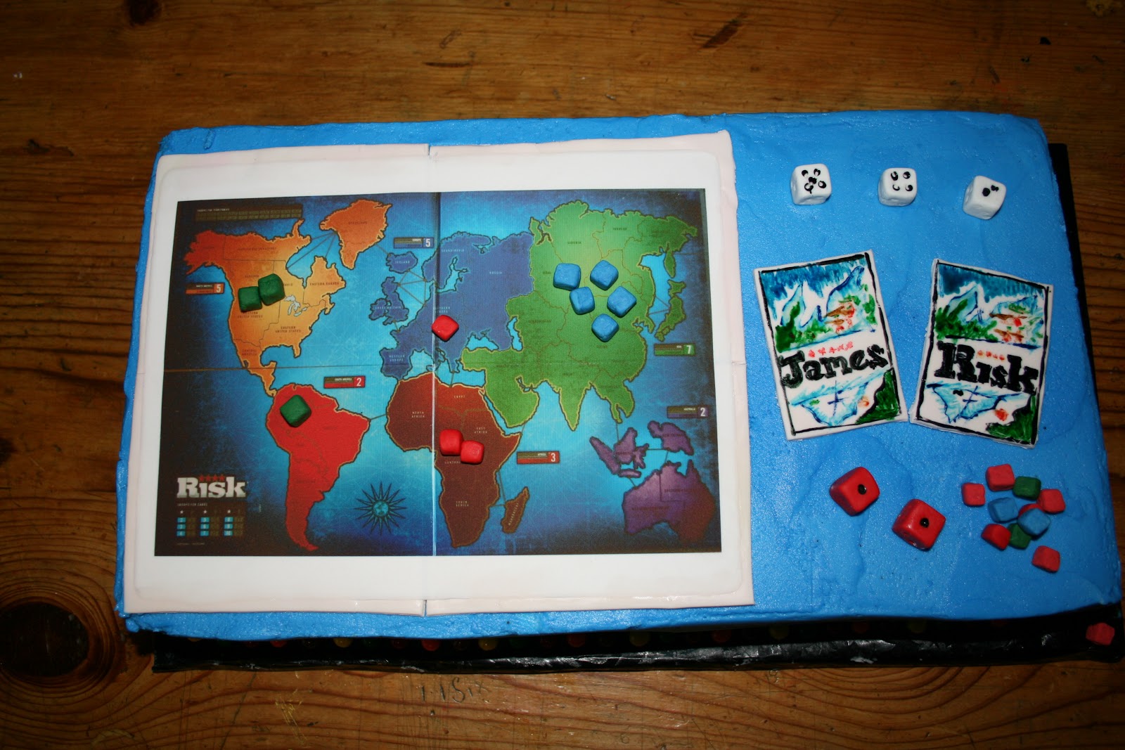 Kim's Cake Studio Risk Board Game Cake