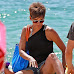 Halle Berry Oops - Getting off a boat in Maui