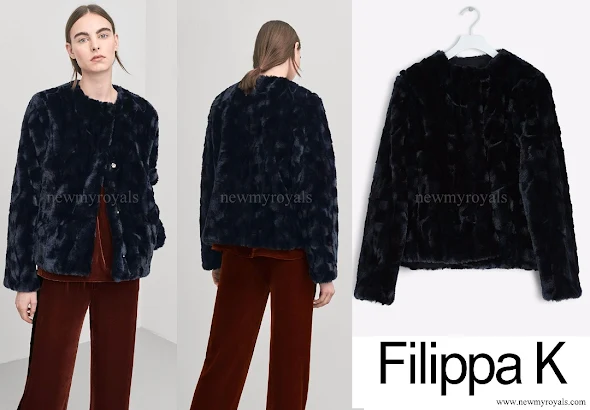 Crown Princess Victoria wore Filippa k  Faux Fur Jacket