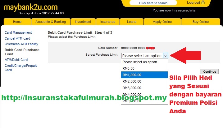 how to increase maybank debit card limit