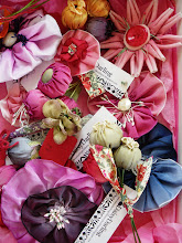 My handmade french ribbon flowers and corsages