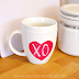 Valentine heart mug