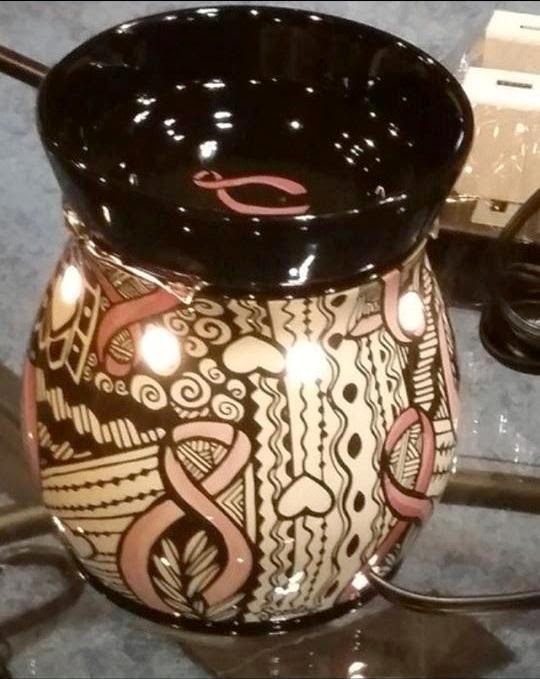 WICKLESS ALLSTARS RIBBONS OF HOPE SCENTSY BREAST CANCER WARMER