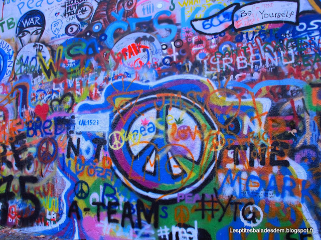 Prague - Mur de John Lennon