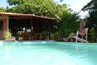 Quincho y piscina de la Eco Pousada Villa Verde