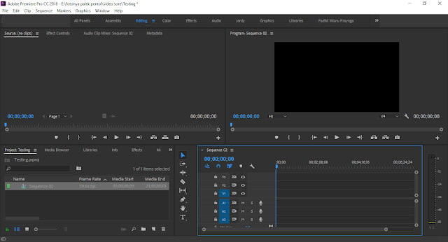 Tutorial Setting Up Project & Sequence File Kerja Adobe Premiere Pro