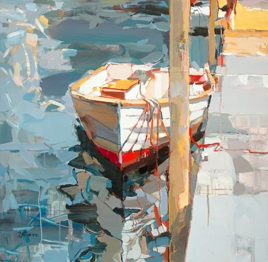 Josef Kote 1964 | Albanian Abstract painter | Vibrant colors