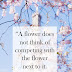 QUOTE OF THE MORNING...BLOSSOM!