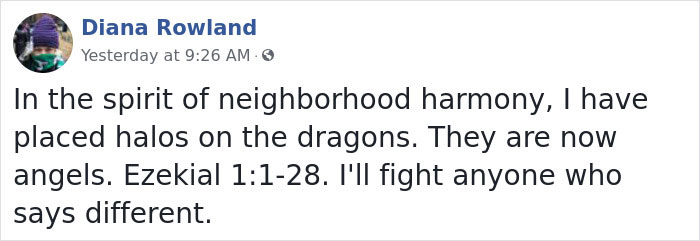 Neighbors Found This Woman's Christmas Dragon Decorations Inappropriate, So She ‘Fixed’ It Neighbors Found This Woman's Christmas Dragon Decorations Inappropriate, So She ‘Fixed’ It