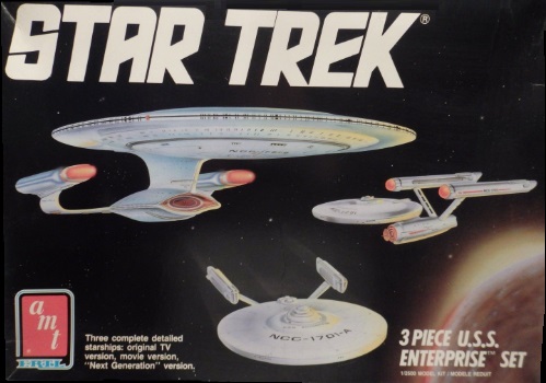 Naves Enterprise 1701-1701A-1701D para armar Star Trek