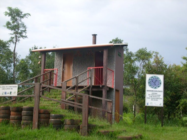 Banheiro ecológico construído na Prainha do Formoso-EMAS PARK